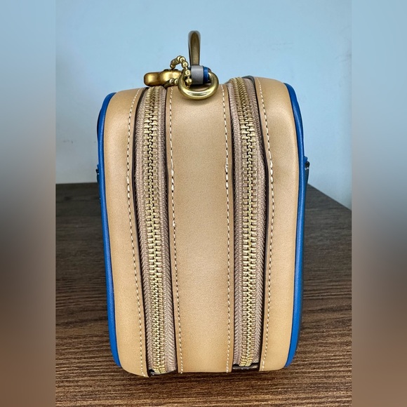 Coach Riley Lunchbox Bag In Colorblock Dark Denim Multi - Picture 4 of 12